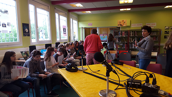 Atelier radio au collège Picasso d’Harfleur